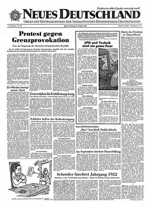 Neues Deutschland Online-Archiv vom 25.08.1959