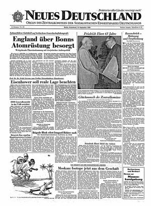 Neues Deutschland Online-Archiv vom 12.09.1959