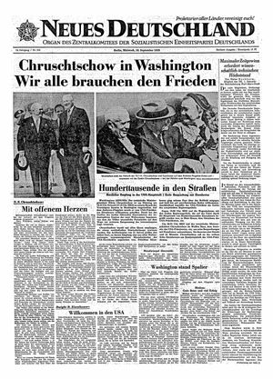 Neues Deutschland Online-Archiv vom 16.09.1959