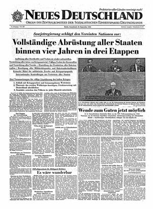 Neues Deutschland Online-Archiv vom 19.09.1959