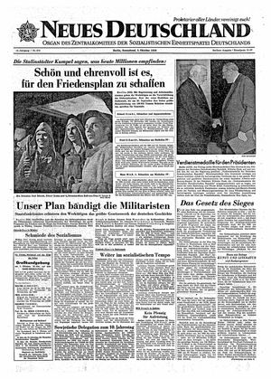 Neues Deutschland Online-Archiv vom 03.10.1959