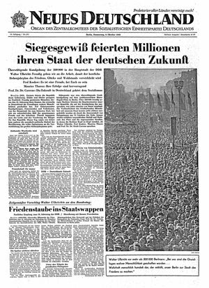 Neues Deutschland Online-Archiv vom 08.10.1959