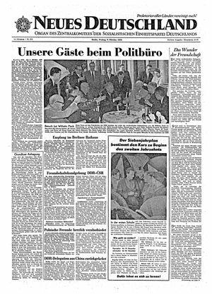 Neues Deutschland Online-Archiv vom 09.10.1959