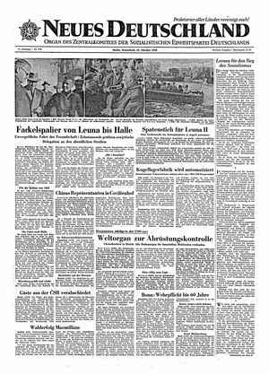 Neues Deutschland Online-Archiv vom 10.10.1959