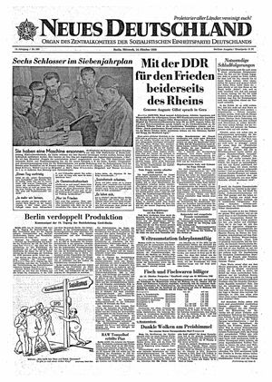 Neues Deutschland Online-Archiv vom 14.10.1959