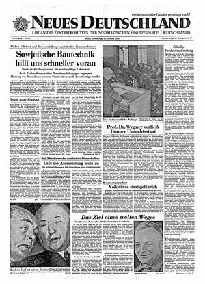 Neues Deutschland Online-Archiv vom 22.10.1959
