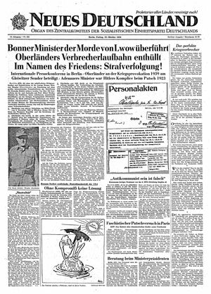 Neues Deutschland Online-Archiv vom 23.10.1959