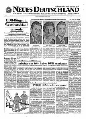 Neues Deutschland Online-Archiv vom 31.10.1959