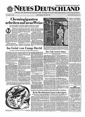 Neues Deutschland Online-Archiv vom 03.11.1959