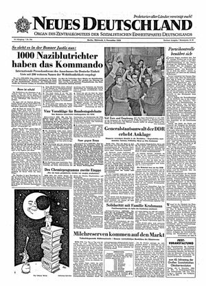 Neues Deutschland Online-Archiv vom 04.11.1959