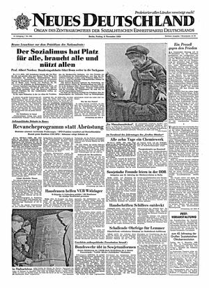 Neues Deutschland Online-Archiv vom 06.11.1959