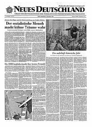 Neues Deutschland Online-Archiv vom 07.11.1959