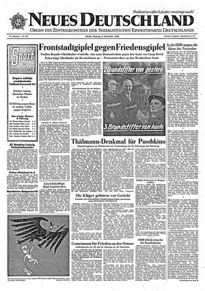 Neues Deutschland Online-Archiv vom 09.11.1959