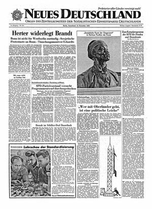 Neues Deutschland Online-Archiv vom 14.11.1959