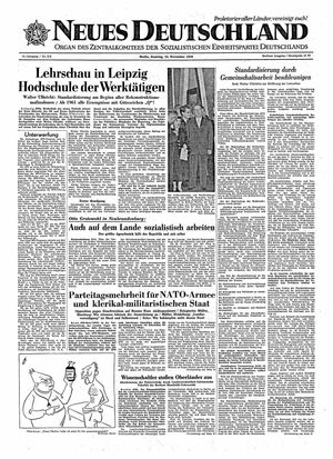 Neues Deutschland Online-Archiv vom 15.11.1959