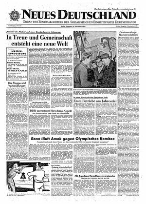 Neues Deutschland Online-Archiv vom 24.11.1959