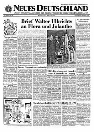 Neues Deutschland Online-Archiv vom 28.11.1959