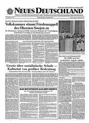 Neues Deutschland Online-Archiv vom 03.12.1959
