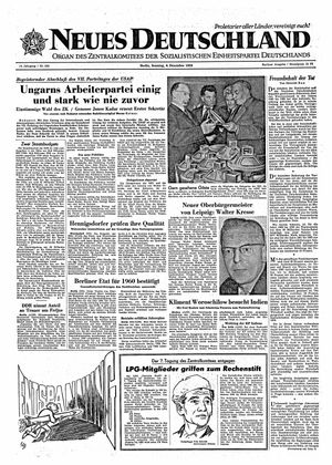 Neues Deutschland Online-Archiv on Dec 6, 1959