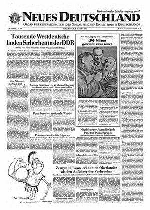 Neues Deutschland Online-Archiv vom 09.12.1959