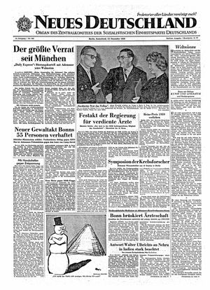 Neues Deutschland Online-Archiv on Dec 12, 1959