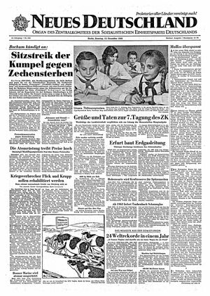Neues Deutschland Online-Archiv vom 13.12.1959