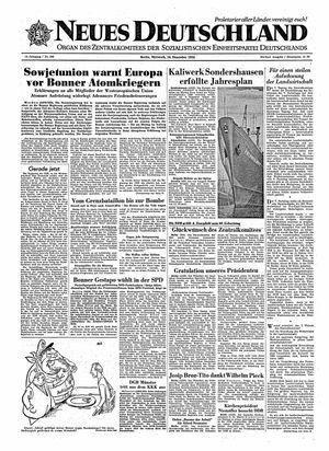 Neues Deutschland Online-Archiv vom 16.12.1959