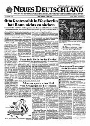 Neues Deutschland Online-Archiv vom 09.01.1960