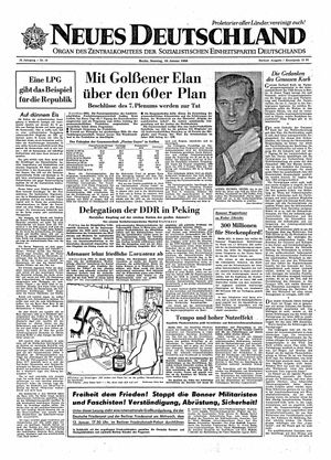 Neues Deutschland Online-Archiv vom 10.01.1960