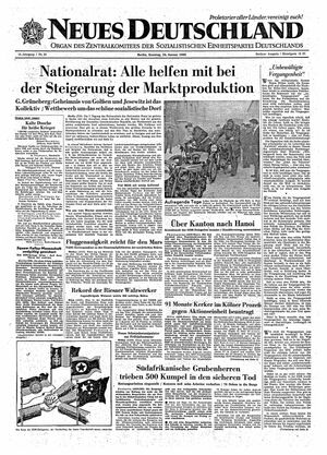 Neues Deutschland Online-Archiv on Jan 24, 1960