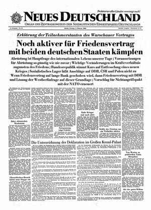 Neues Deutschland Online-Archiv vom 05.02.1960