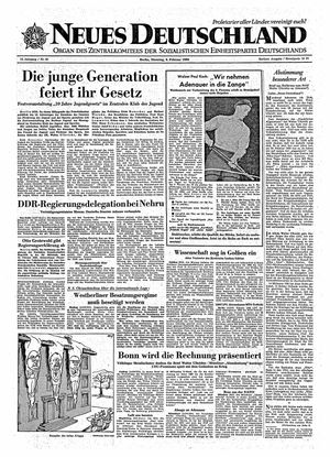 Neues Deutschland Online-Archiv vom 09.02.1960