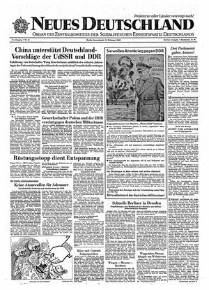 Neues Deutschland Online-Archiv vom 13.02.1960