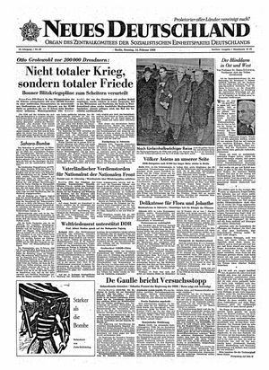Neues Deutschland Online-Archiv vom 14.02.1960