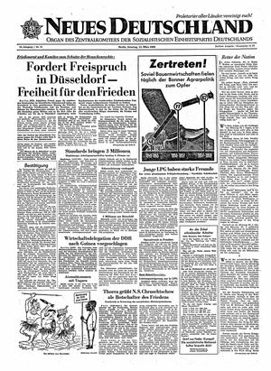 Neues Deutschland Online-Archiv vom 13.03.1960