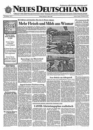 Neues Deutschland Online-Archiv vom 14.03.1960