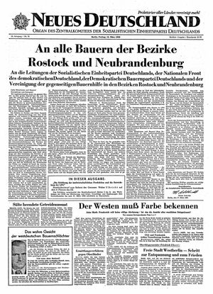 Neues Deutschland Online-Archiv vom 18.03.1960