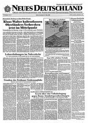 Neues Deutschland Online-Archiv vom 19.03.1960