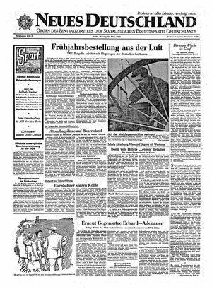 Neues Deutschland Online-Archiv vom 21.03.1960