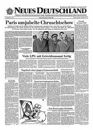 Neues Deutschland Online-Archiv vom 24.03.1960