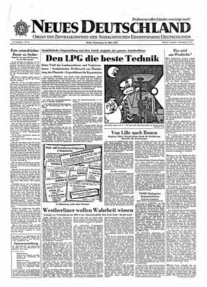 Neues Deutschland Online-Archiv on Mar 31, 1960