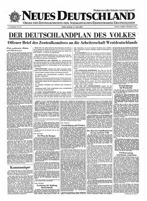 Neues Deutschland Online-Archiv vom 17.04.1960