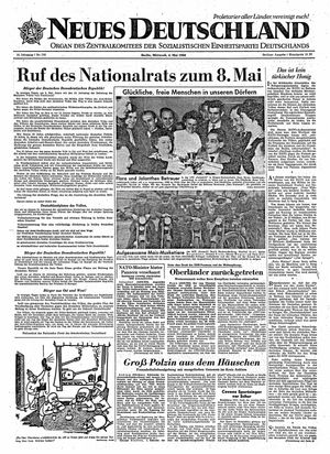 Neues Deutschland Online-Archiv on May 4, 1960