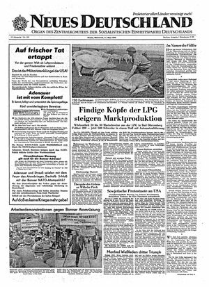 Neues Deutschland Online-Archiv vom 11.05.1960