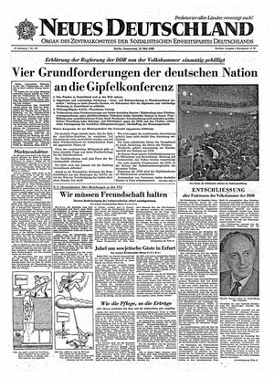 Neues Deutschland Online-Archiv vom 12.05.1960