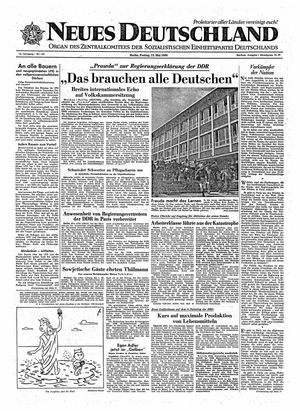 Neues Deutschland Online-Archiv vom 13.05.1960