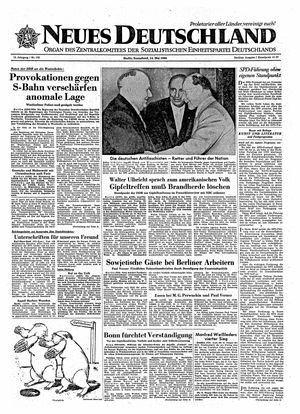 Neues Deutschland Online-Archiv vom 14.05.1960