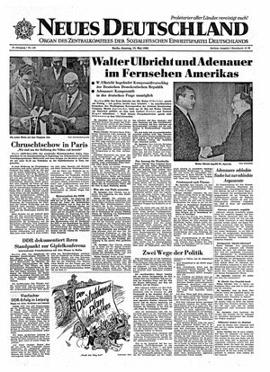 Neues Deutschland Online-Archiv vom 15.05.1960