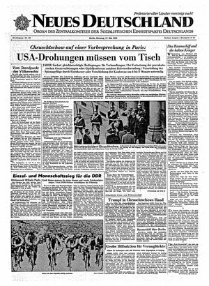 Neues Deutschland Online-Archiv vom 17.05.1960