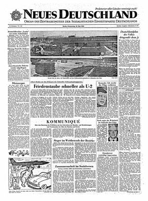 Neues Deutschland Online-Archiv vom 26.05.1960
